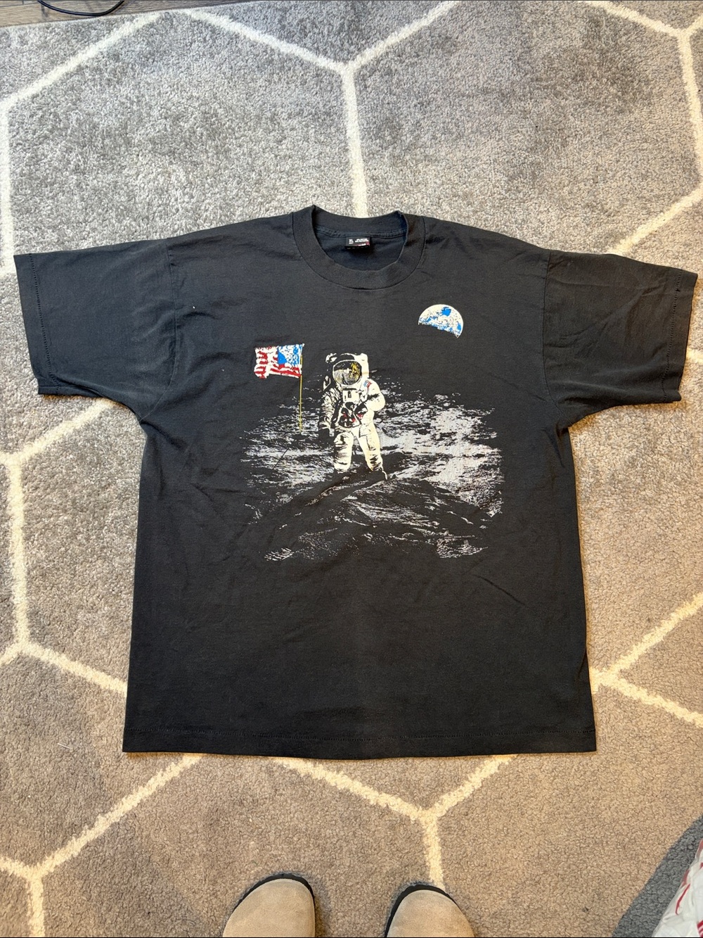 Vintage 90s B.E.S.T. Astronaut Graphic Tee XL USA Made